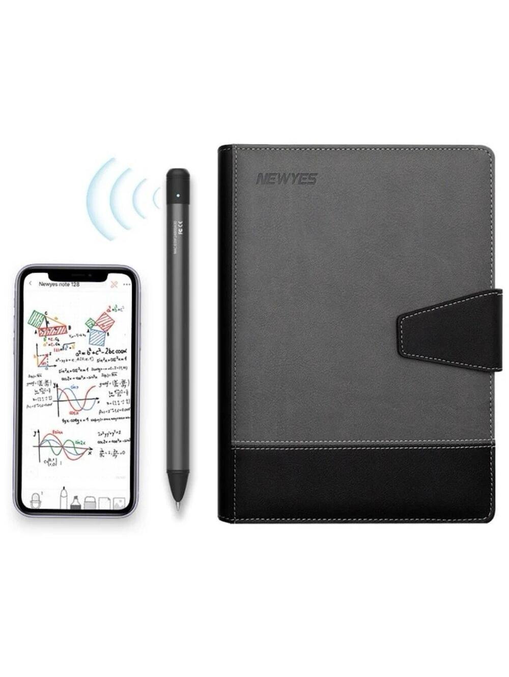NewYes Syncpen Smart Pen 2 Set With Grey Notebook 2nd Generation - Brand New!